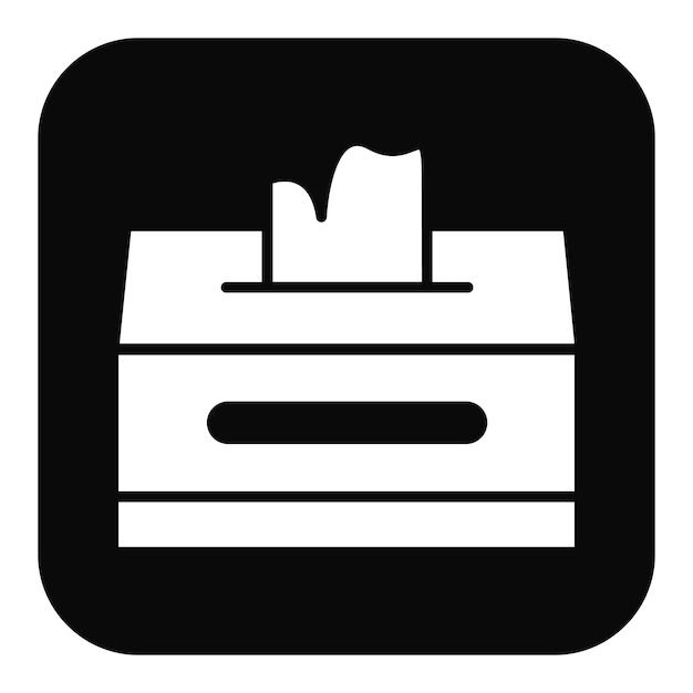 Ilustración vectorial de la caja de tejidos