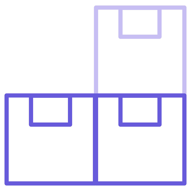 Ilustración vectorial de la caja