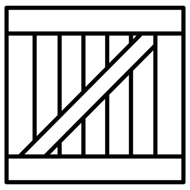 Ilustración vectorial de cajas de madera