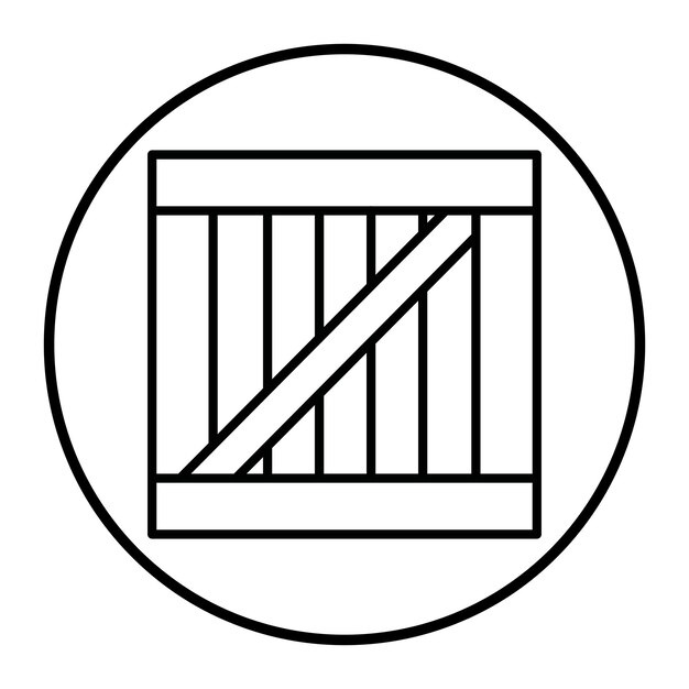 Ilustración vectorial de cajas de madera