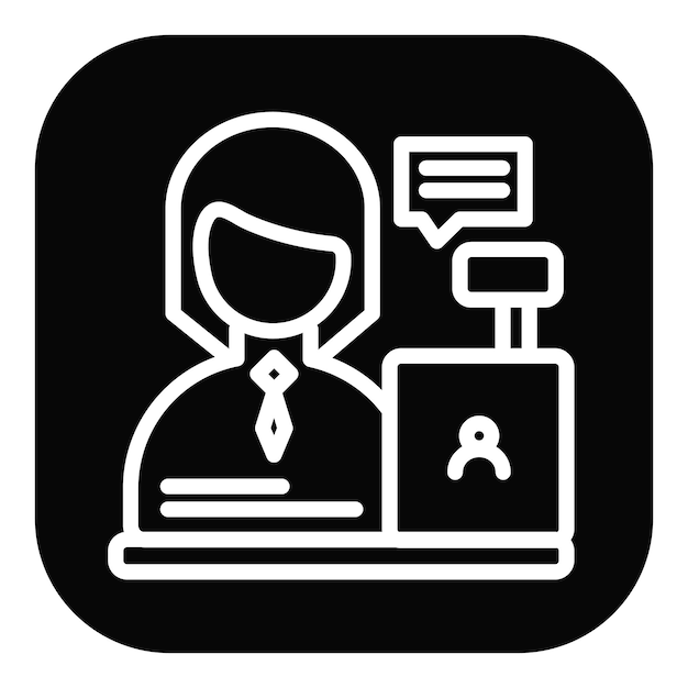 Ilustración vectorial del cajero