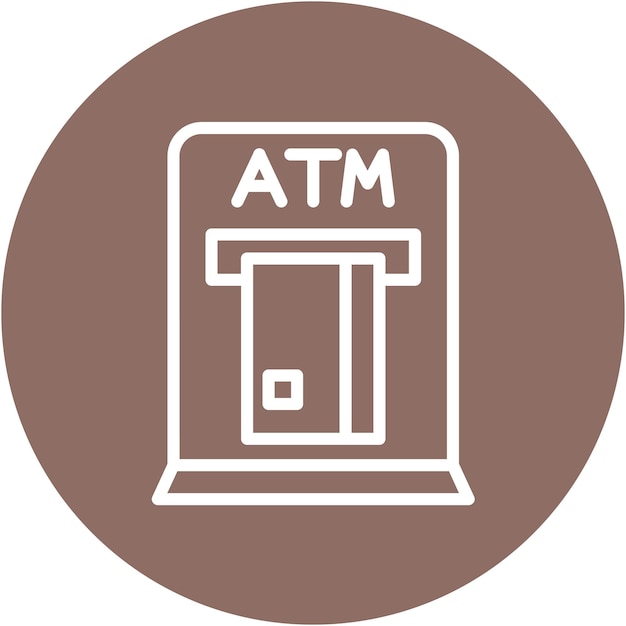Ilustración vectorial de cajeros automáticos