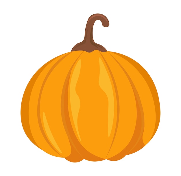 Ilustración vectorial de calabaza aislada en blanco