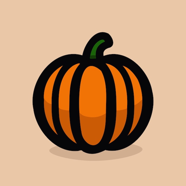 Ilustración vectorial de una calabaza