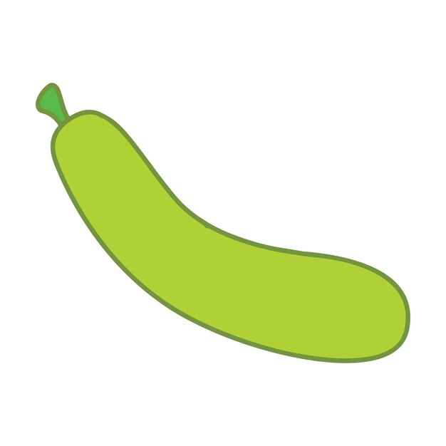Ilustración vectorial de calabazas frescas sobre un fondo blanco