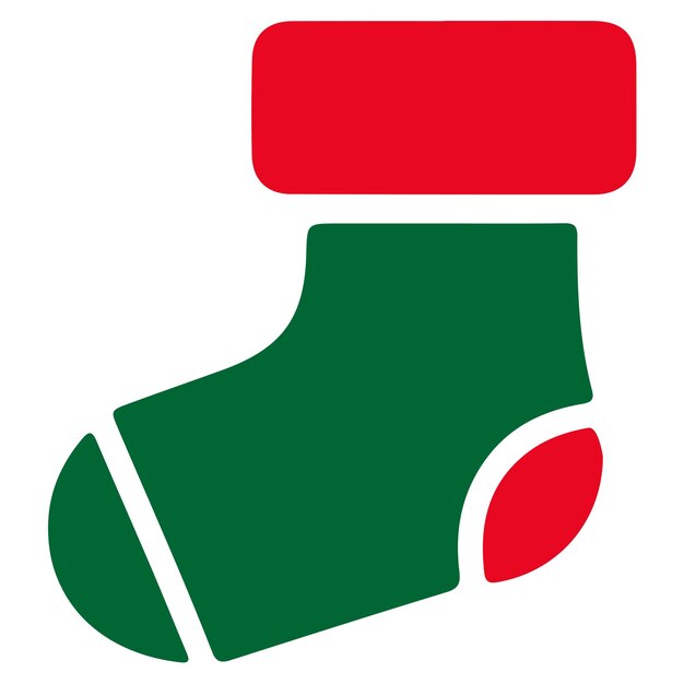 Ilustración vectorial de calcetines de Feliz Navidad