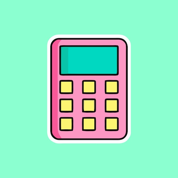 Ilustración vectorial calculadora