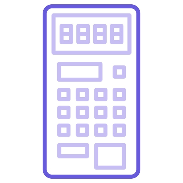 Ilustración vectorial de la calculadora