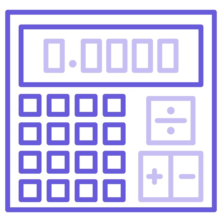 Vector ilustración vectorial de la calculadora