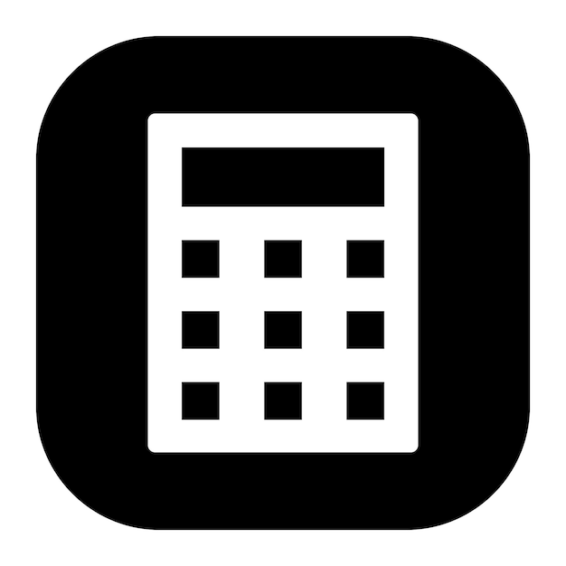Ilustración vectorial de la calculadora
