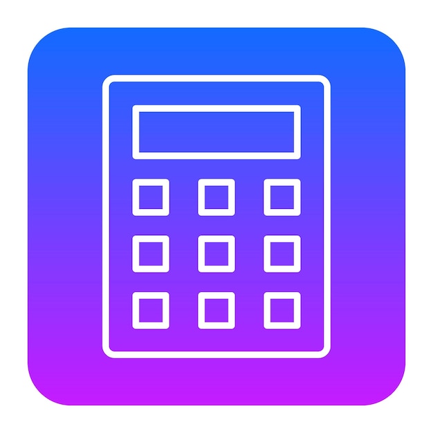 Ilustración vectorial de la calculadora