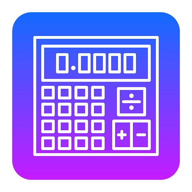 Ilustración vectorial de la calculadora