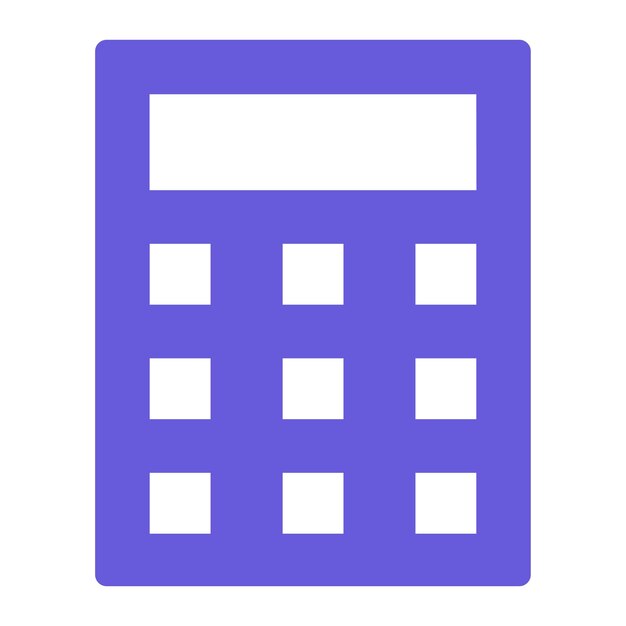 Ilustración vectorial de la calculadora