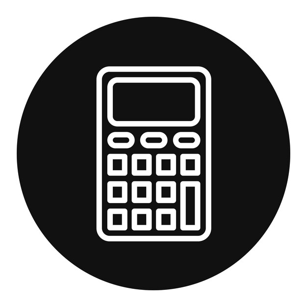Ilustración vectorial de la calculadora
