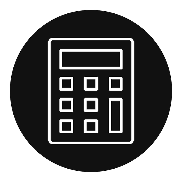 Ilustración vectorial de la calculadora