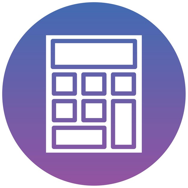 Ilustración vectorial de la calculadora