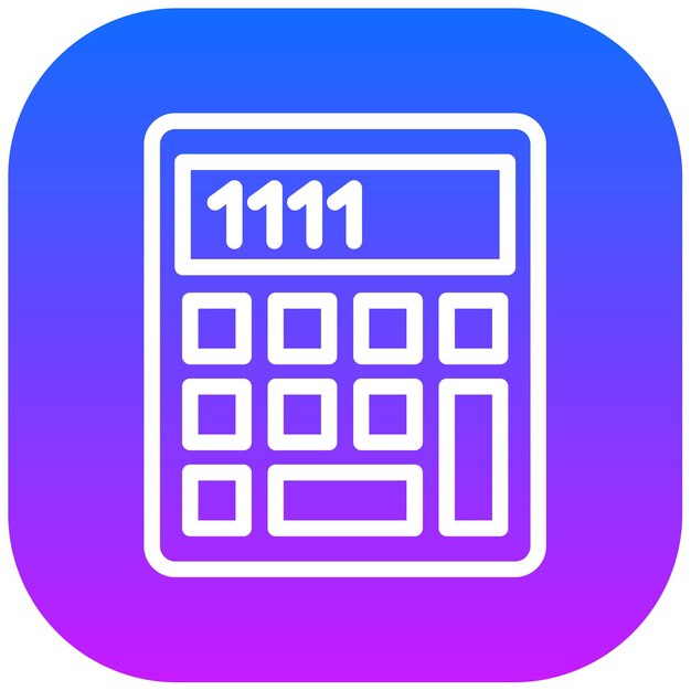 Ilustración vectorial de la calculadora