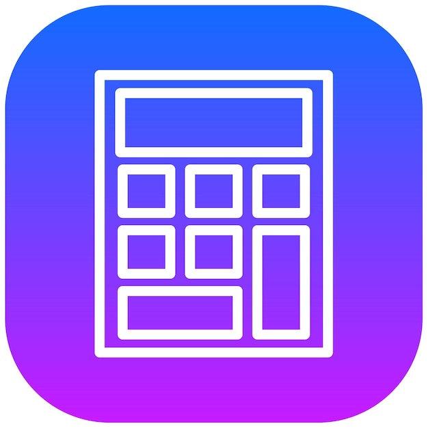 Ilustración vectorial de la calculadora