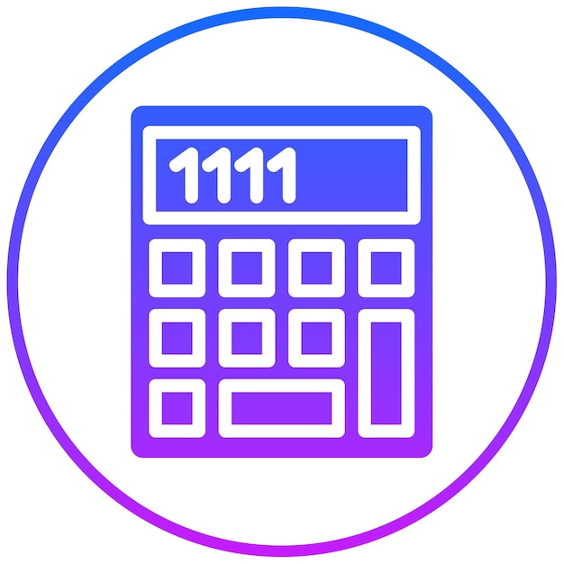 Ilustración vectorial de la calculadora