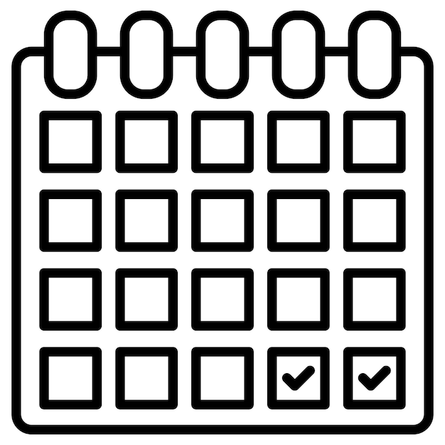 Ilustración vectorial del calendario