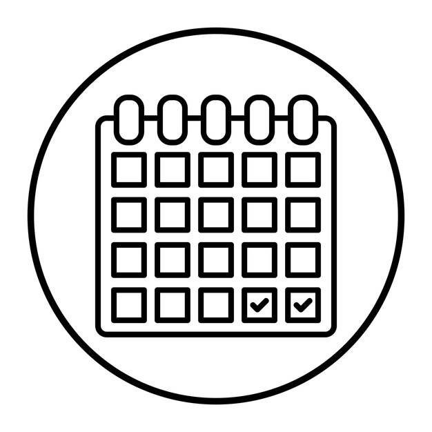 Ilustración vectorial del calendario