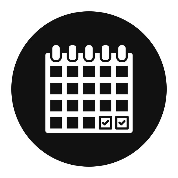 Ilustración vectorial del calendario