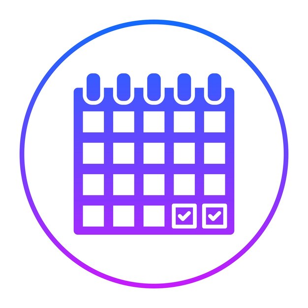 Ilustración vectorial del calendario