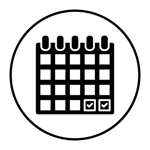 Ilustración vectorial del calendario