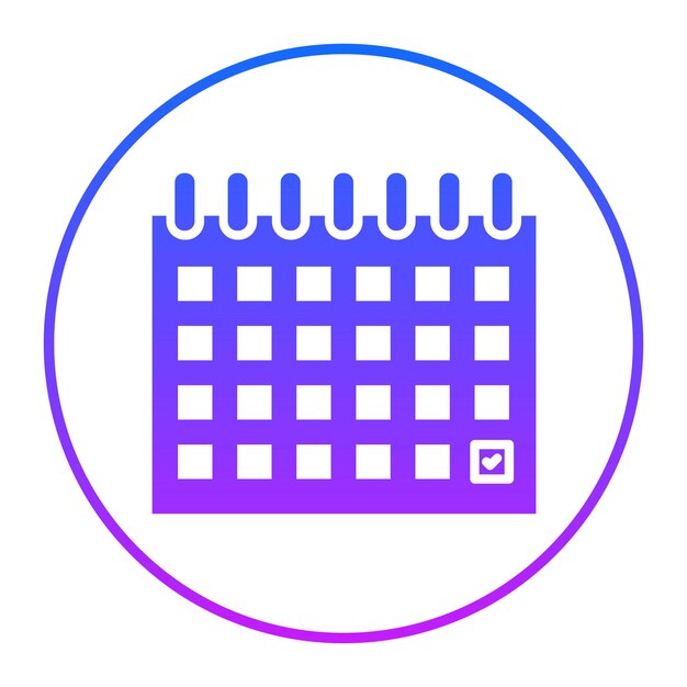 Ilustración vectorial del calendario