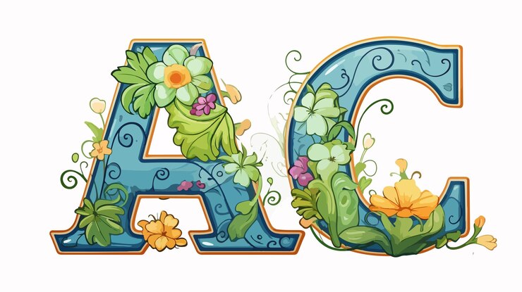 Vector ilustración vectorial de las calificaciones de las letras de doodle de dibujos animados coloridos