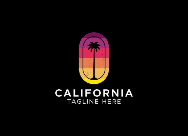 Ilustración vectorial de California, para impresión de logotipos y otros usos.