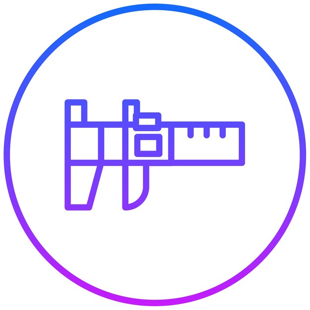 Ilustración vectorial de caliper
