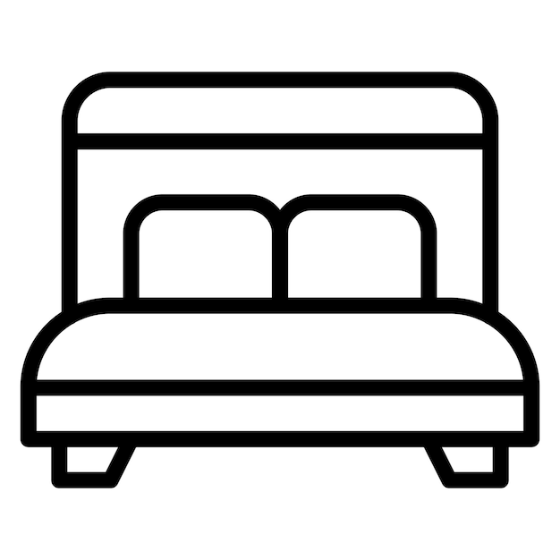 Ilustración vectorial de la cama