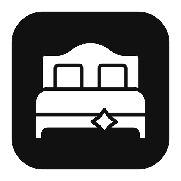 Ilustración vectorial de la cama