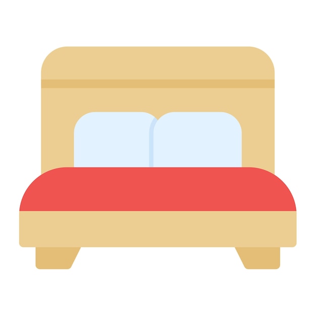 Ilustración vectorial de la cama