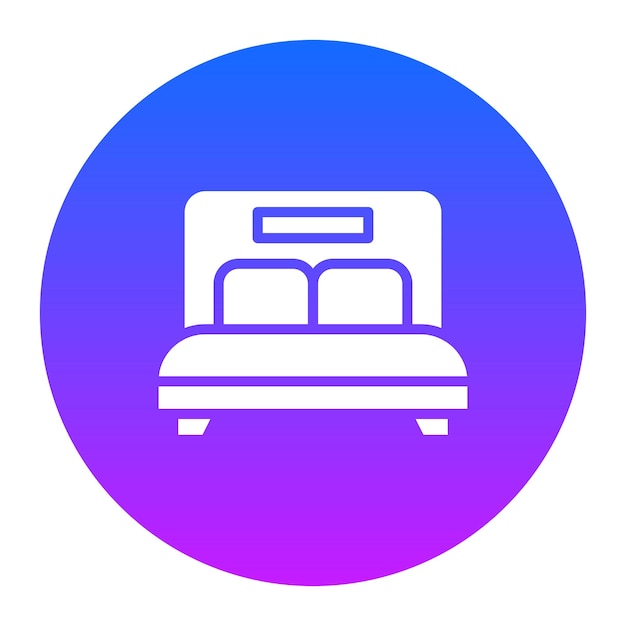 Ilustración vectorial de la cama