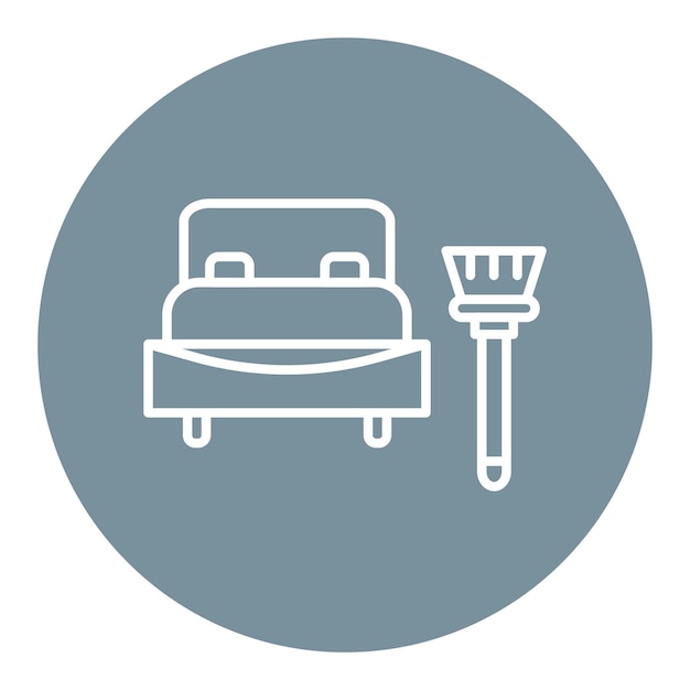 Ilustración vectorial de la cama