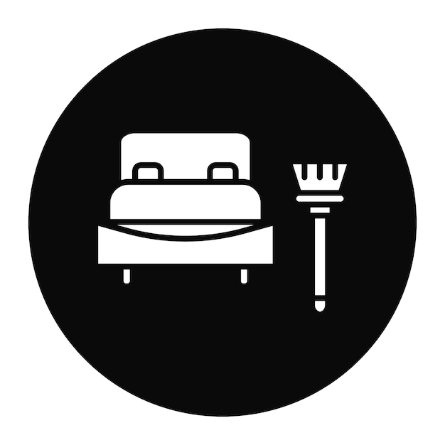 Ilustración vectorial de la cama