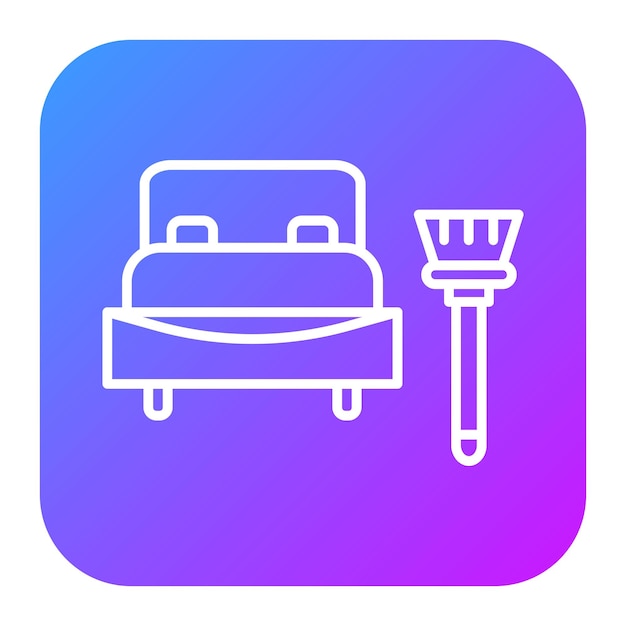 Ilustración vectorial de la cama