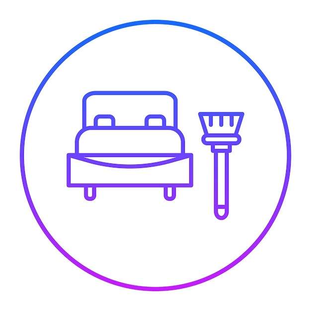 Ilustración vectorial de la cama