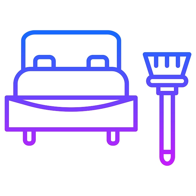 Ilustración vectorial de la cama