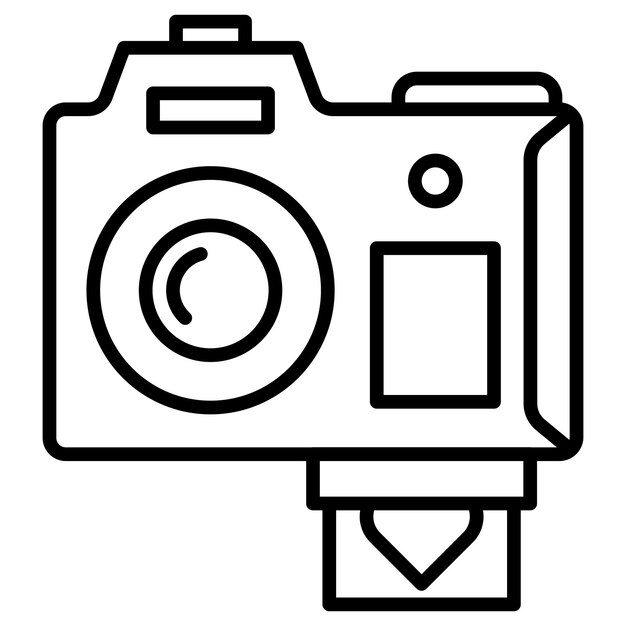 Ilustración vectorial de la cámara de bodas