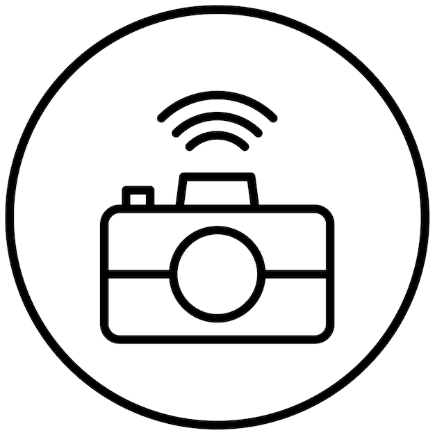 Ilustración vectorial de la cámara inteligente