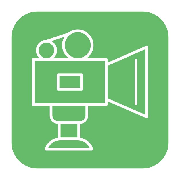 Ilustración vectorial de la cámara