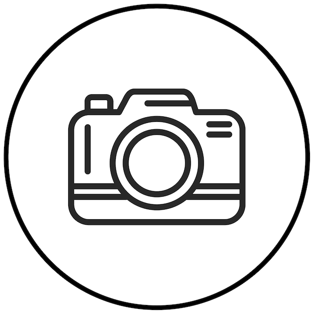 Ilustración vectorial de la cámara