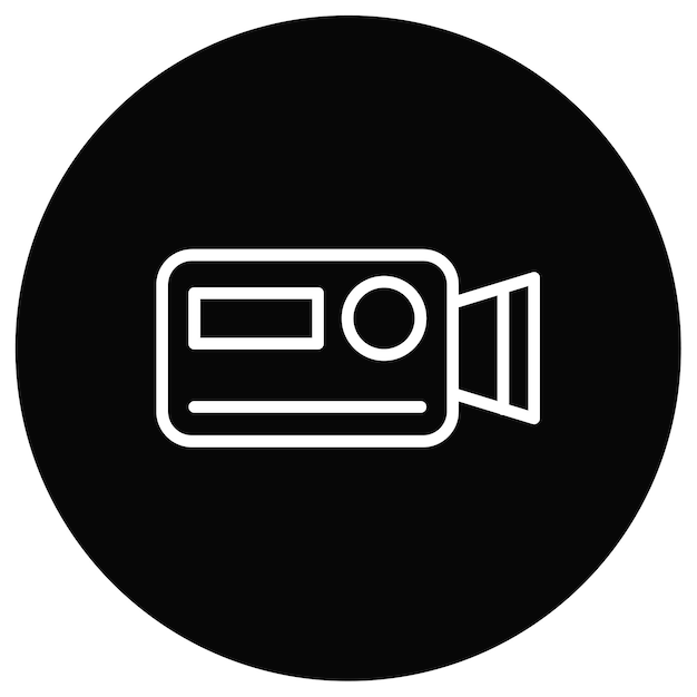 Ilustración vectorial de la cámara