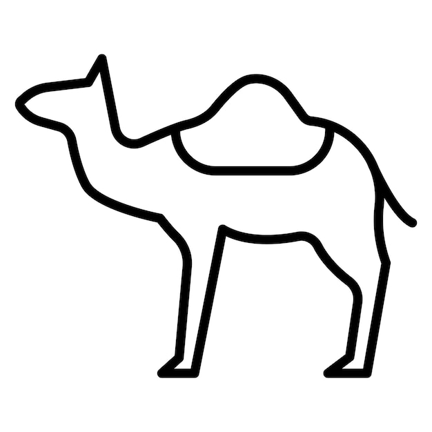 Ilustración vectorial de camello