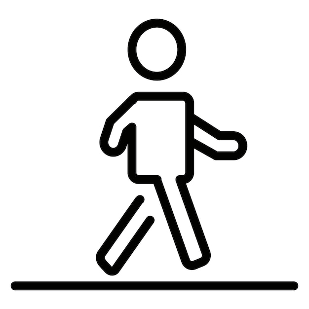 Ilustración vectorial caminante
