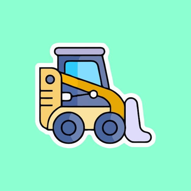 Ilustración vectorial del camión cargador