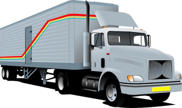 Ilustración vectorial del camión
